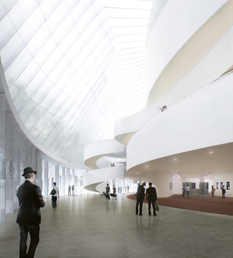 A rendering for the new China Philharmonic Concert Hall by MAD Architects. Image courtesy of MAD