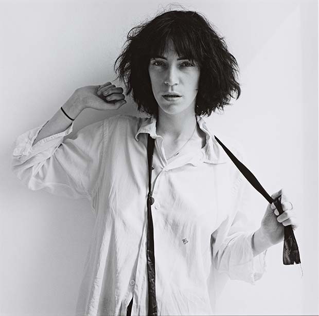 Robert Mapplethorpe, Patti Smith (1975). Photograph, gelatine silver print on paper.  Acquired jointly through The d'Offay Donation with assistance from the National Heritage Memorial Fund and the Art Fund 2008