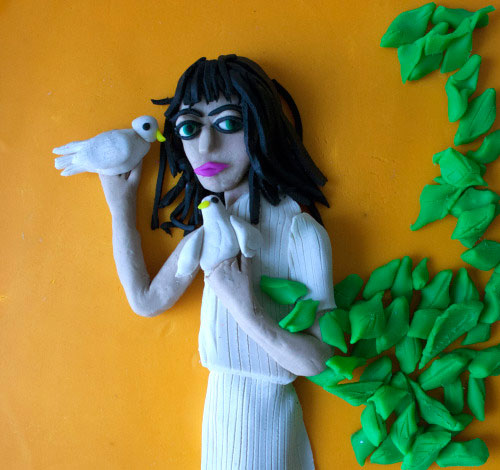 Photographs Rendered in Play Doh Eleanor Macnair - Original photo Robert Mapplethorpe