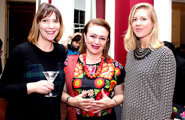 Margarita with Phaidon's Fiona Smith left and Roxane Gergaud right