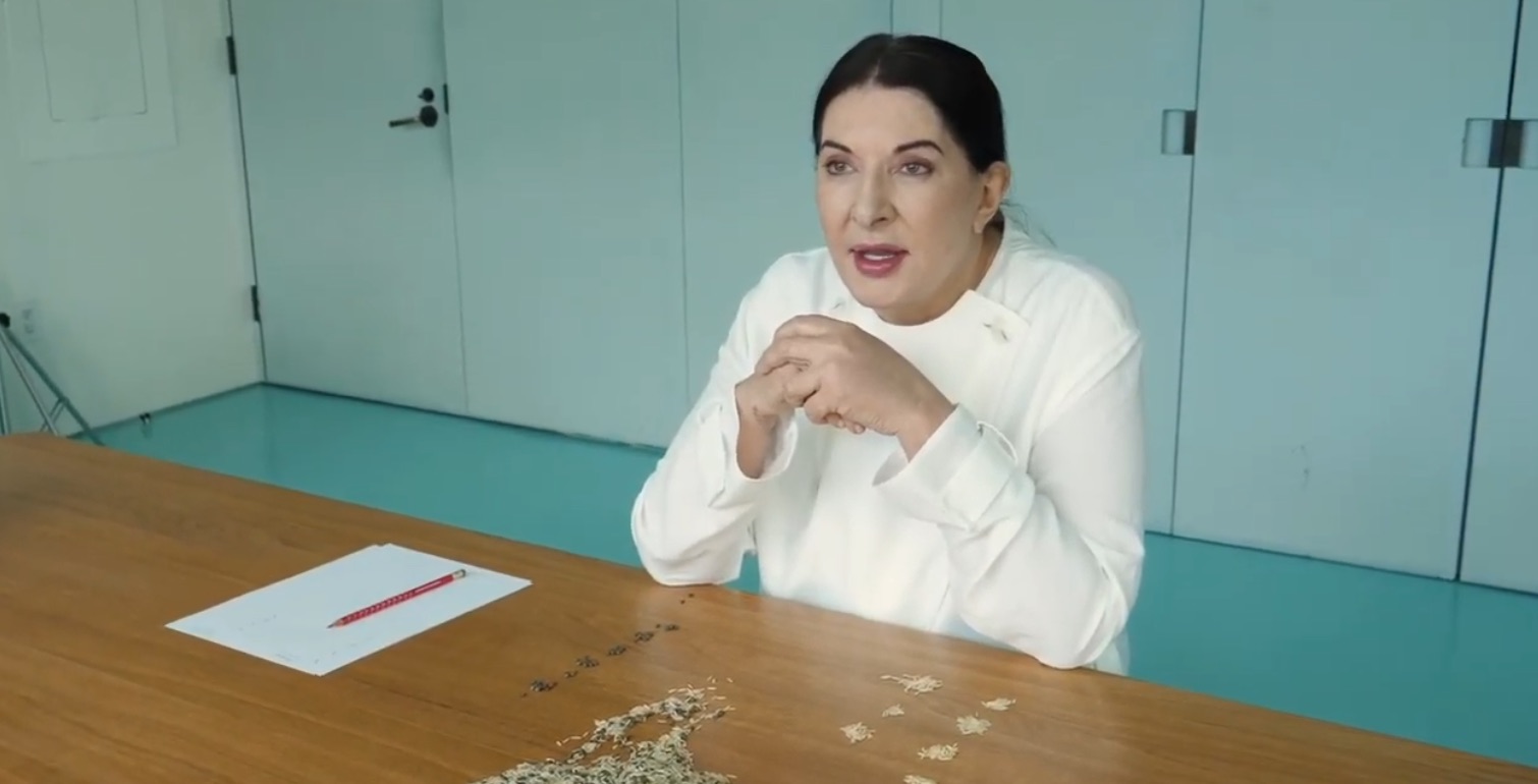 Marina Abramović in the new Open Studio video