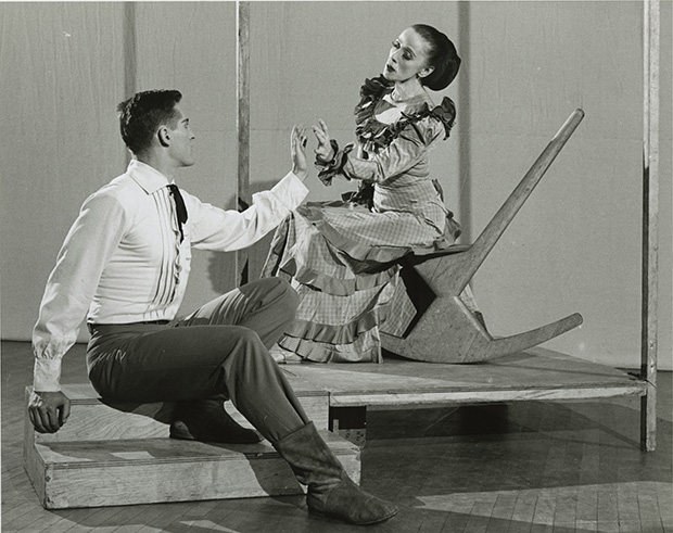 Martha Graham and Stuart Hodes in Appalacian Spring c. 1955.  Image courtesy of the Martha Graham Company