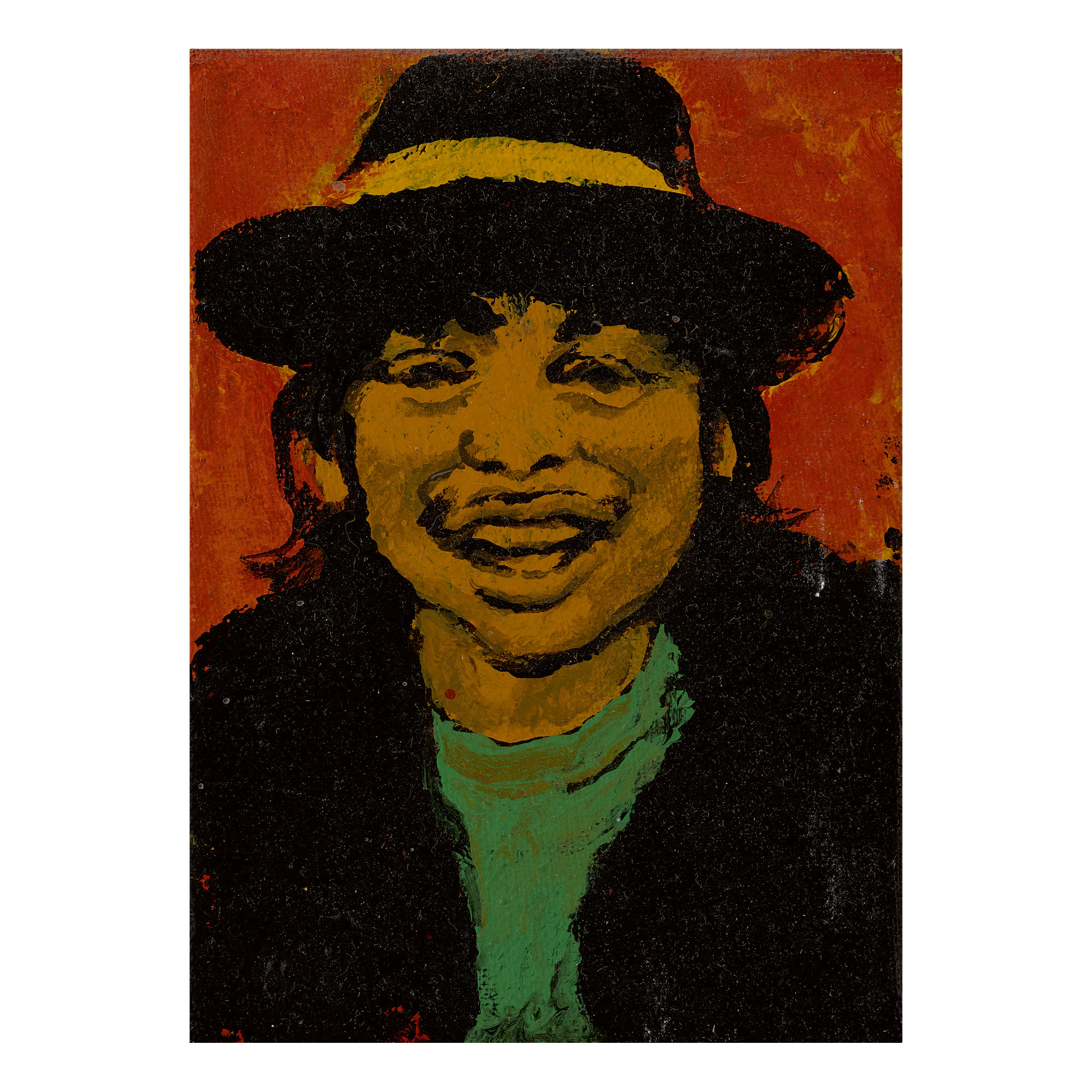 Portrait of a Hispanic Youth (1985) by Martin Wong. Image courtesy of Sotheby's