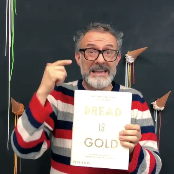 Massimo on Instagram earlier today with his new book Bread is Gold