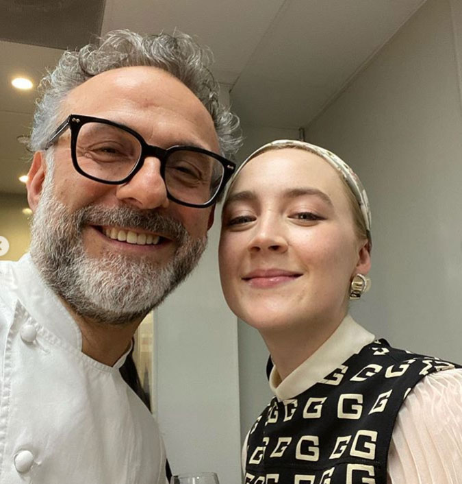 Massimo Bottura and Saoirse Ronan