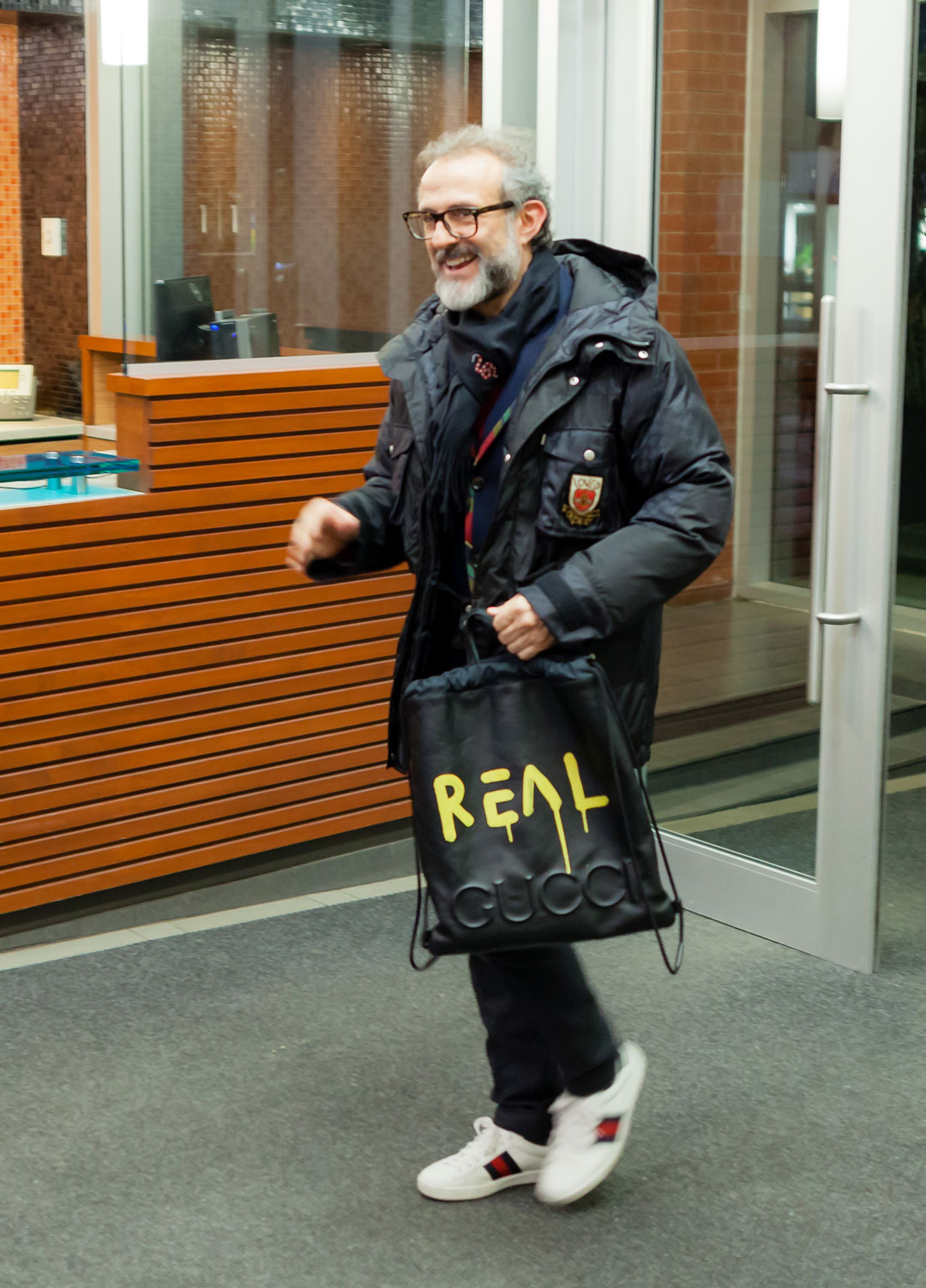 The chef now arriving . . .