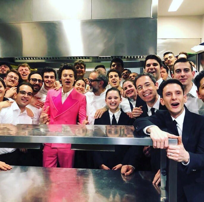 Harry Styles in the Osteria Francescana kitchen