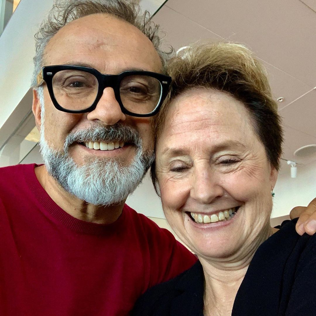 Massimo Bottura and Alice Waters. Image courtesy of Massimo's Instagram