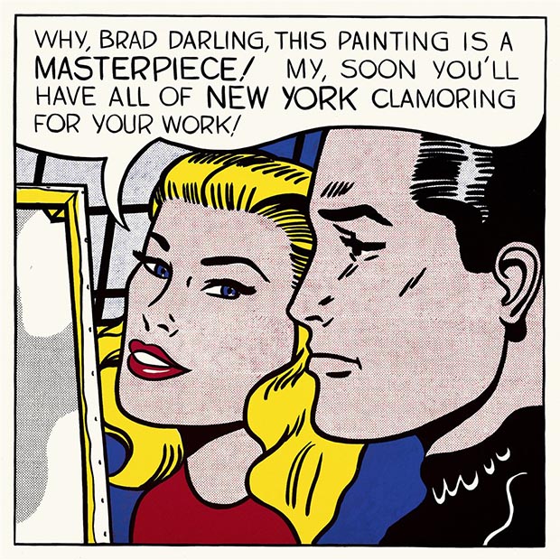 Masterpiece (1962) by Roy Lichtenstein. As reproduced in our book Pop Art