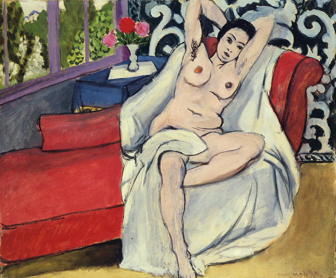 Henri Matisse (French, 1869-1954) Nude on a Sofa, 1923 Oil on canvas 20 x 24 in. (50.8 x 61.0 cm) Norton Simon Art Foundation © 2019 Succession H. Matisse/ Artists Rights Society (ARS), New York