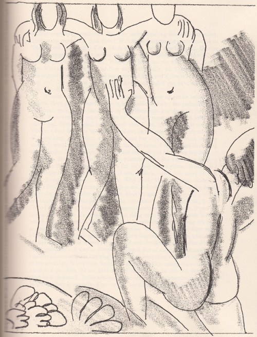 One of Matisse's 1934 illustrations for James Joyce's Ulysses