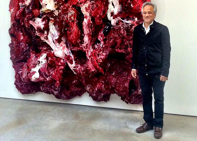 Anish Kapoor at the Lisson Gallery 24 March 2015 - photo courtesy film maker Laura Bushell