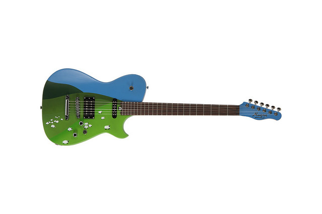 Matt Bellamy's guitar. Image courtesy of War Child USA