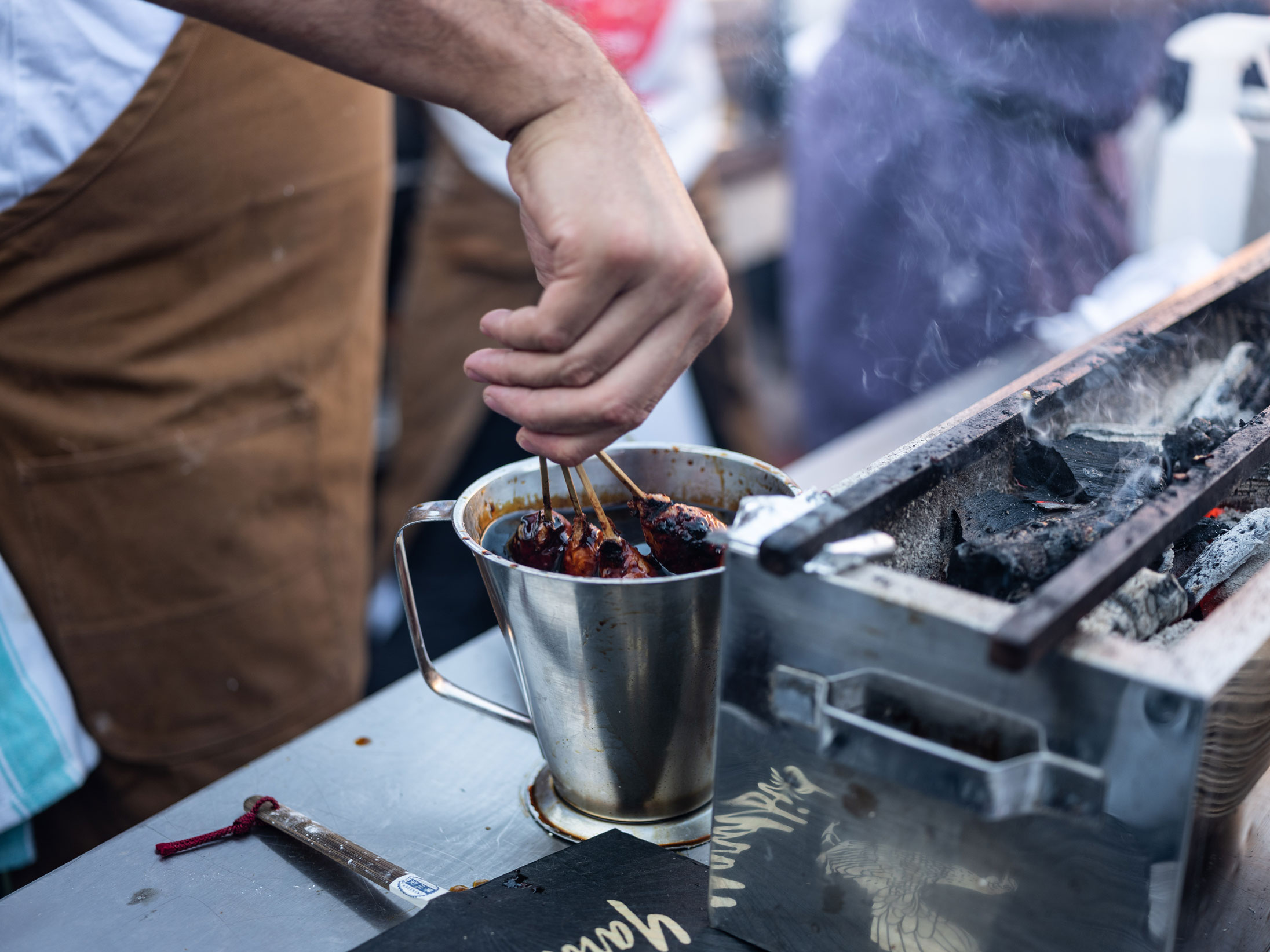 Food on the grill