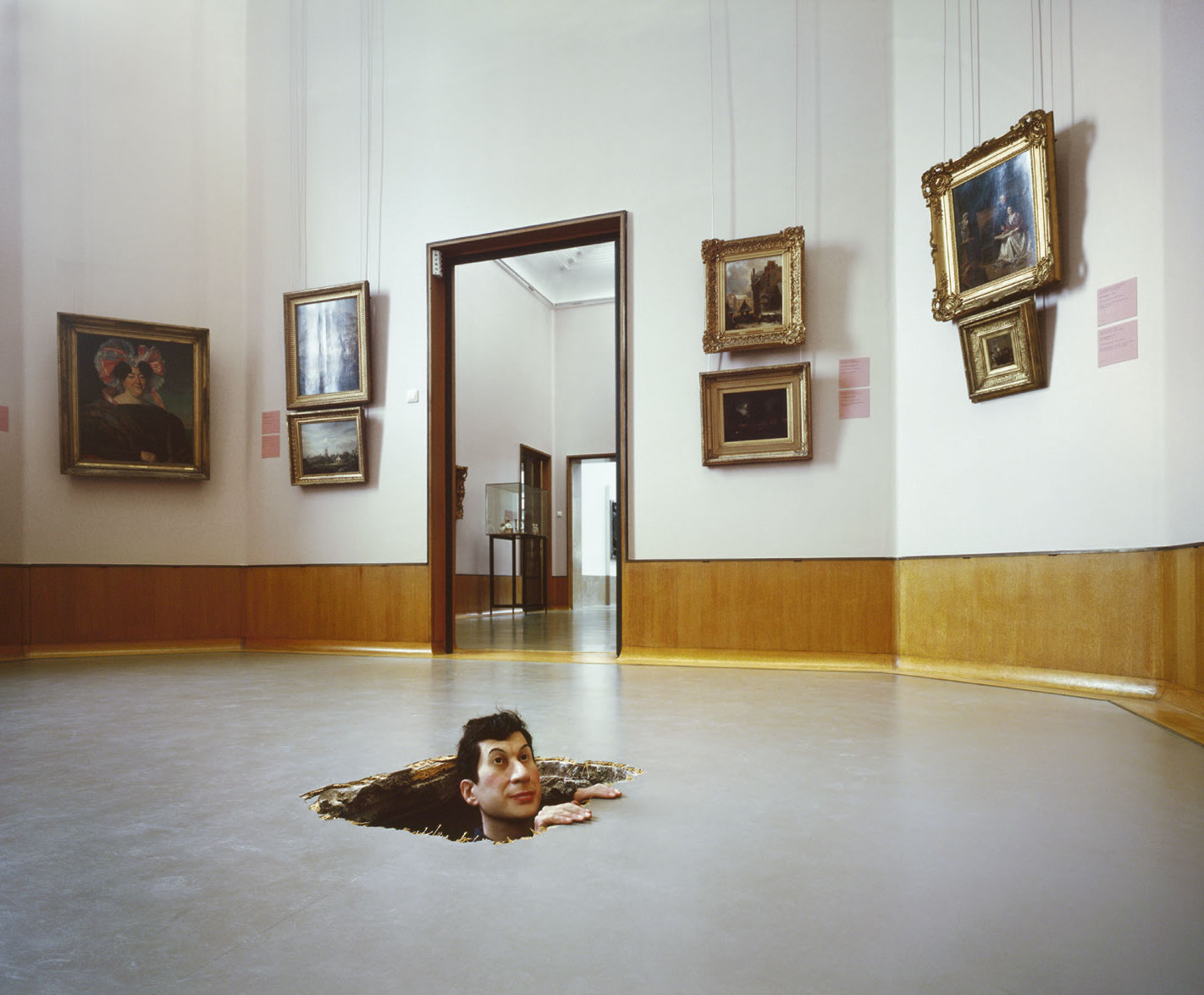 Untitled, 2001, by Maurizo Cattelan, Museum Boijmans Van Beuningen, Rotterdam, The Netherlands 