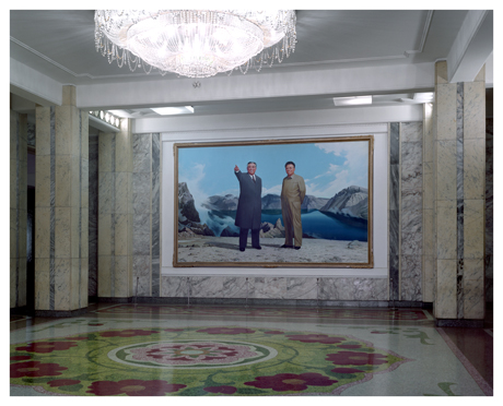 Pyongyang's maternity hospital entrance hall. Photograph by Maxime Delvaux