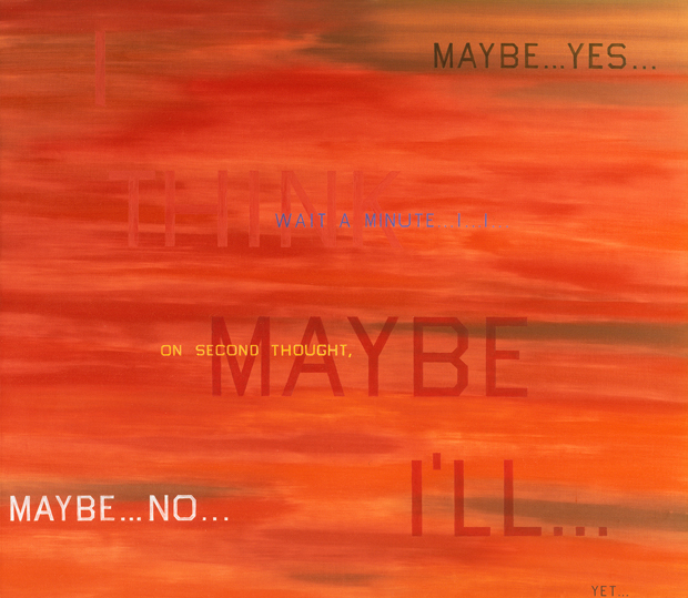 Ed Ruscha, I Forgot to Remember to Forget, 1984, Casterline