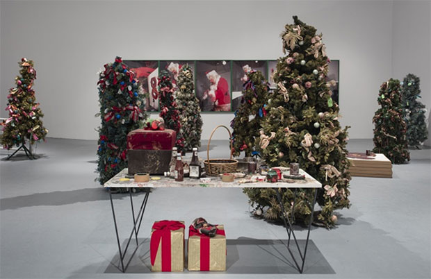 Tokyo Santa/Santas Trees (1996/1999) by Paul McCarthy at MOCA. Image courtesy of MOCA