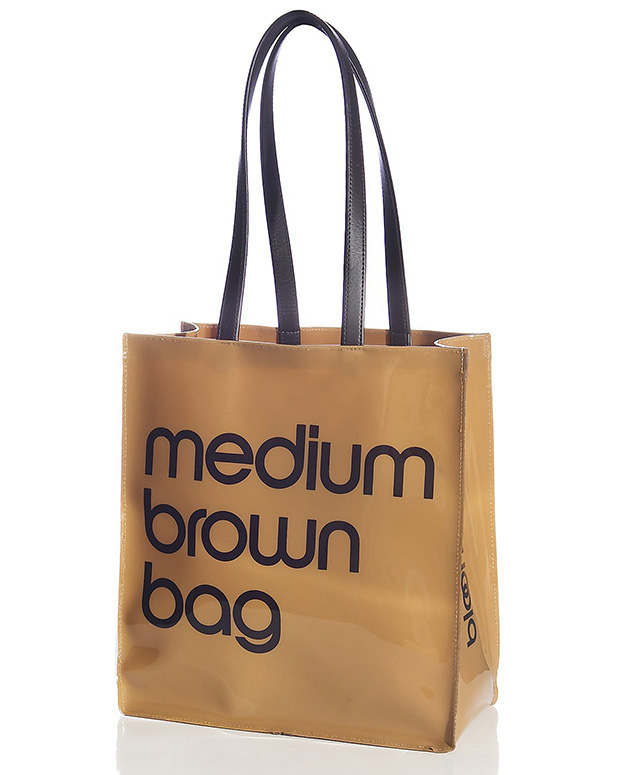 Bloomingdale's Medium Brown Bag, by Massimo Vignelli