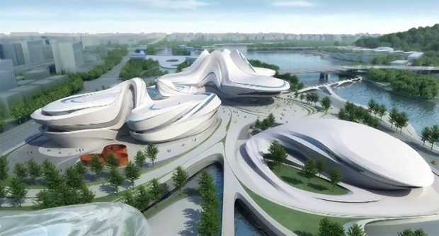 Changsha Meixi Lake International Culture & Arts Centre - Zaha Hadid Architects