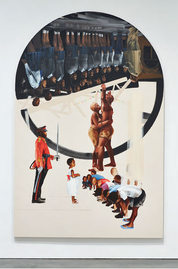 Meleko Mokgosi - Democratic Intuition: Exordium, 2013–ongoing (detail) courtesy Honor Fraser Gallery, Los Angeles