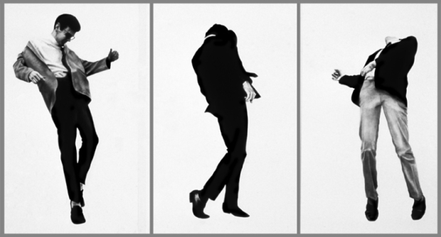 Men in the Cities - Men Trapped in Ice 1980. Charcoal and graphite on paper. 60 x 40 inches/152.4 x 101.6 cm, each panel. Collection Mera and Donald Rebell, New York. Image courtesy of Robertlongo.com