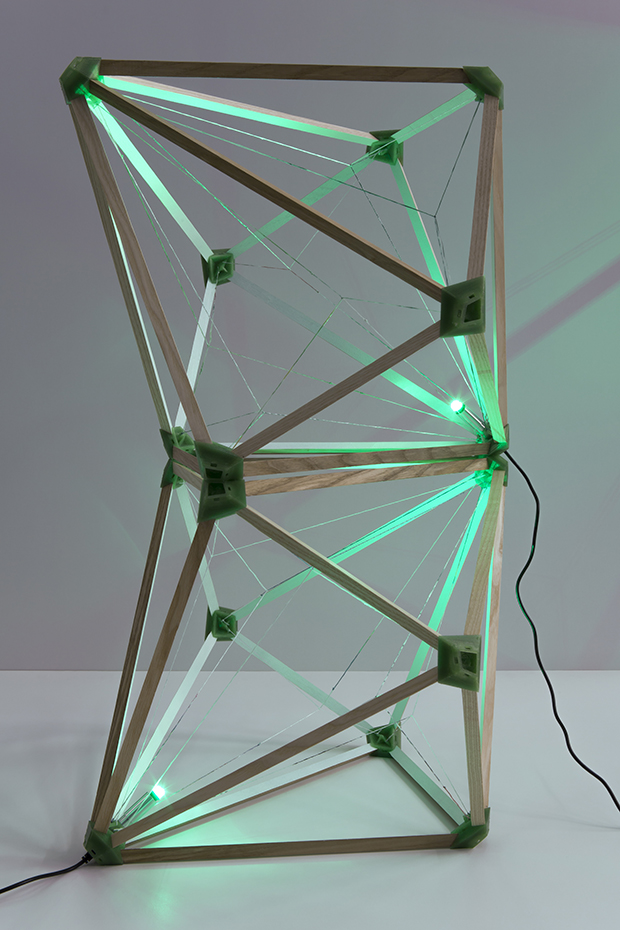 Stacked Green Lights by Olafur Eliasson