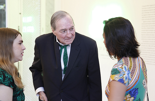 William Eggleston at the Instituto Moreira Salles, Rio, March 2015. Photography by Ailton Silva