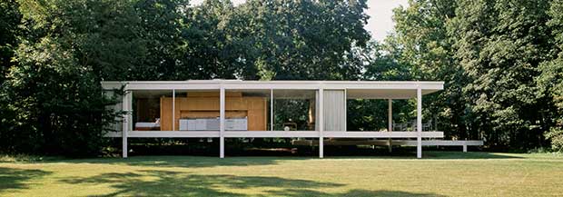 Farnsworth House, Plano, Ilinois, (1945-51) - Mies van der Rohe