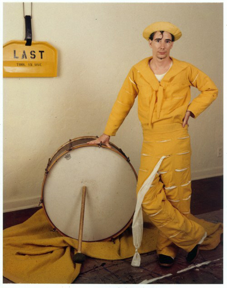 Mike Kelley as the Banana Man, 1981. Photo by Jim McHugh