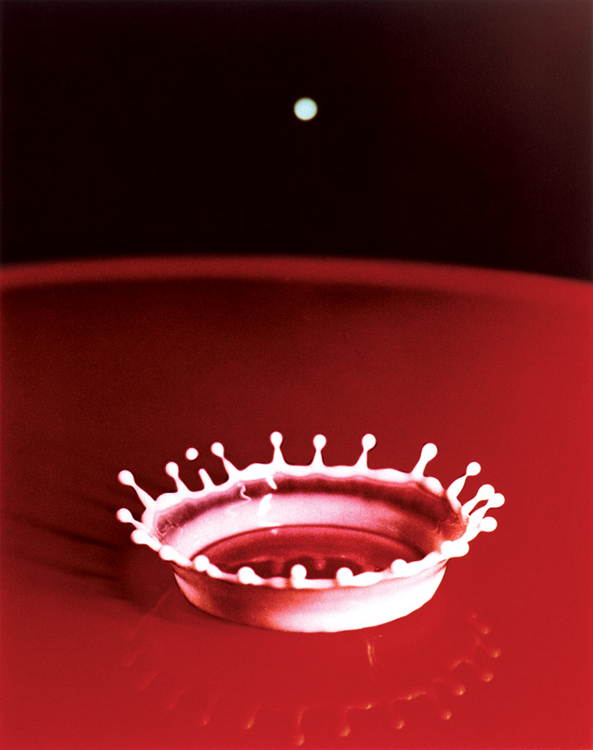 Milk Drop Coronet, 1957 by Harold Edgerton, as reproduced in The Photography Book