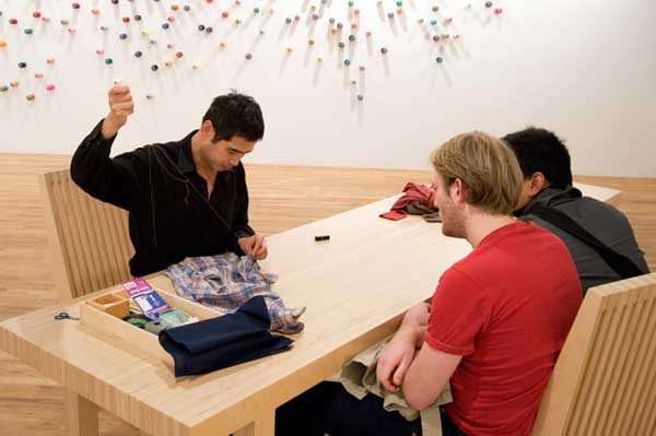 Lee Mingwei's The Mending Project, photo Anita Kan