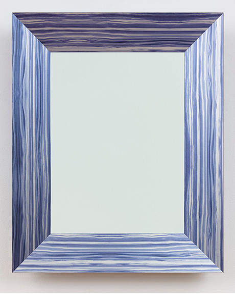 Richard Artschwager, Mirror/Mirror, 2012 Formica on wood 29 3/4 x 24 x 4 inches  (75.6 x 61 x 10.2 cm) Edition 9/12 © Richard Artschwager. Courtesy of the artist and Gagosian Gallery.