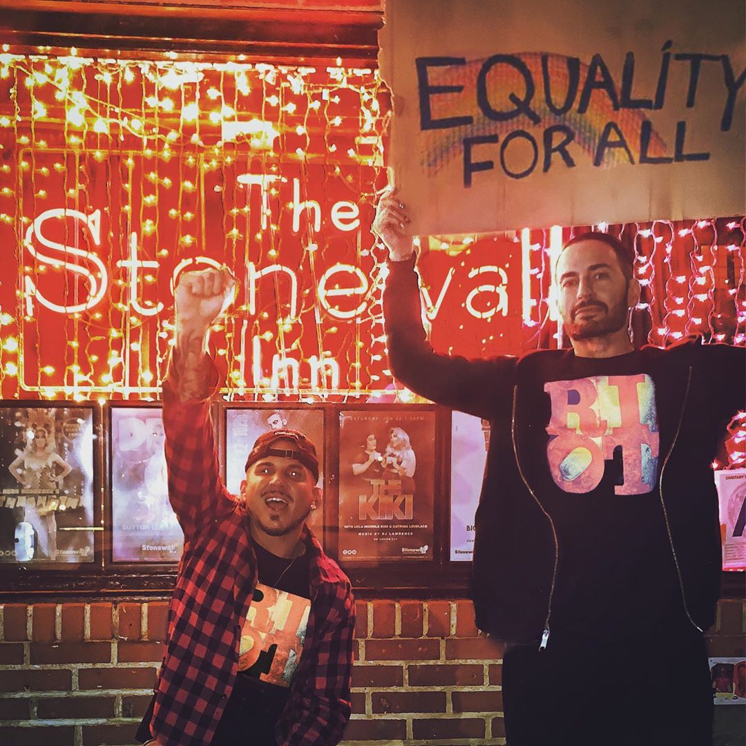 Marc Jacobs and his husband Char Defrancesco. Image courtesy of Marc Jacobs' Instagram