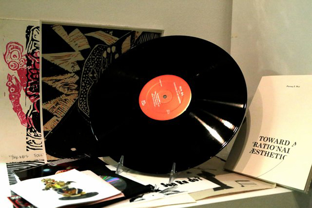 Contents of Box #1, featuring Sun Ra Live from Detroit (1979-1980), produced in conjunction with the exhibition “Vision in a Cornfield,” Museum of Contemporary Art Detroit, 2012, image courtesy of MoCAD