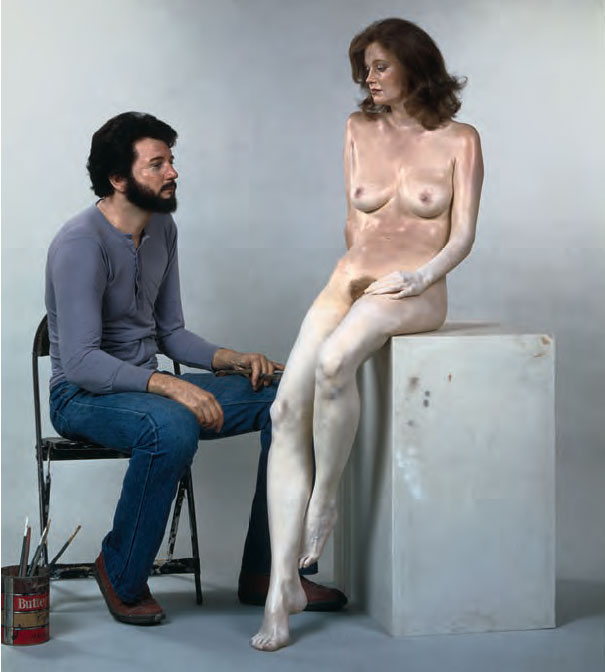 The Artist and his Model (1980) by John Deandrea, as featured in Flying Too Close to the Sun
