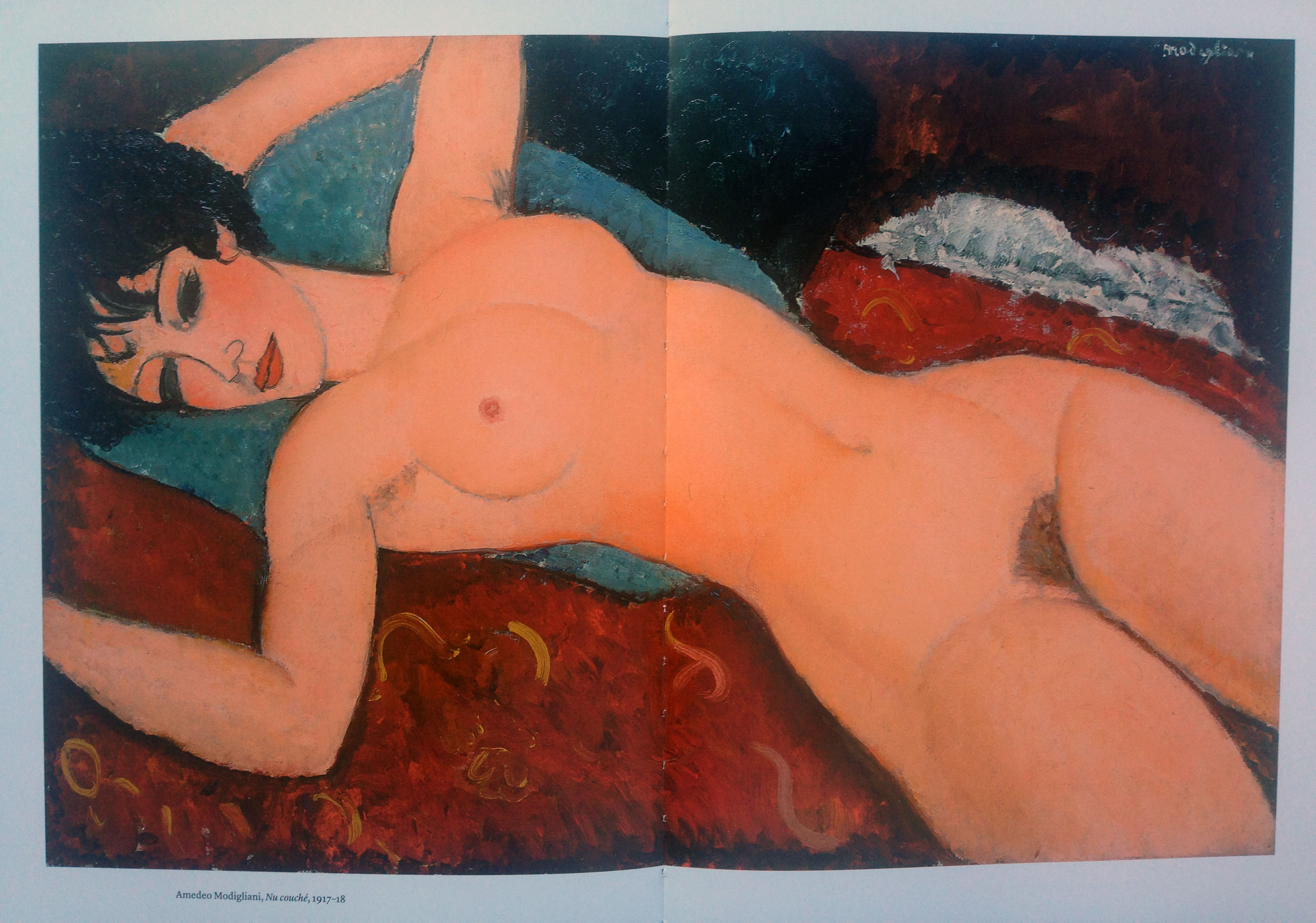 Nu couché (1917–18) by Amedeo Modigliani, as reproduced in The Art of the Erotic