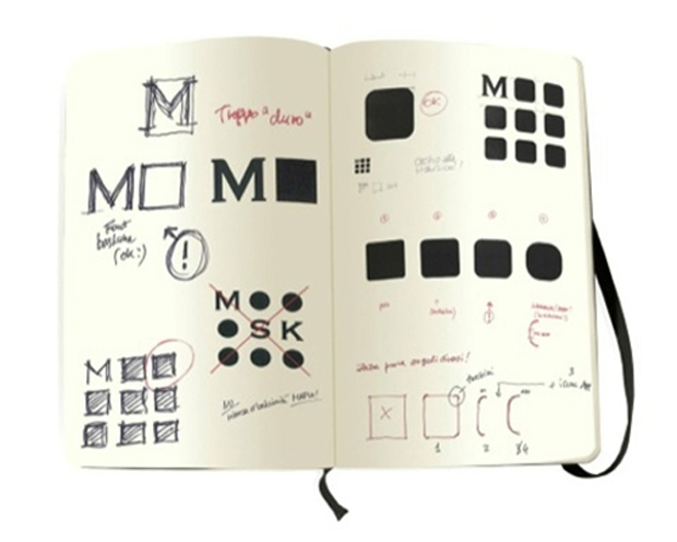 New Moleskine Monogram logo - Achilli Ghizzardi Associati 