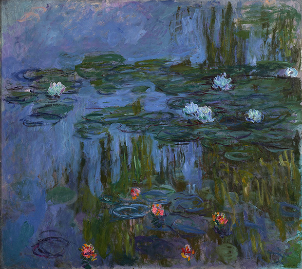 Claude Monet, Nymphas (Waterlilies), 1914-15. Oil on canvas, 160.7 x 180.3 cm. Portland Art Museum, Oregon. Museum Purchase: Helen Thurston Ayer Fund, 59.16. Photo Portland Art Museum, Portland, Oregon