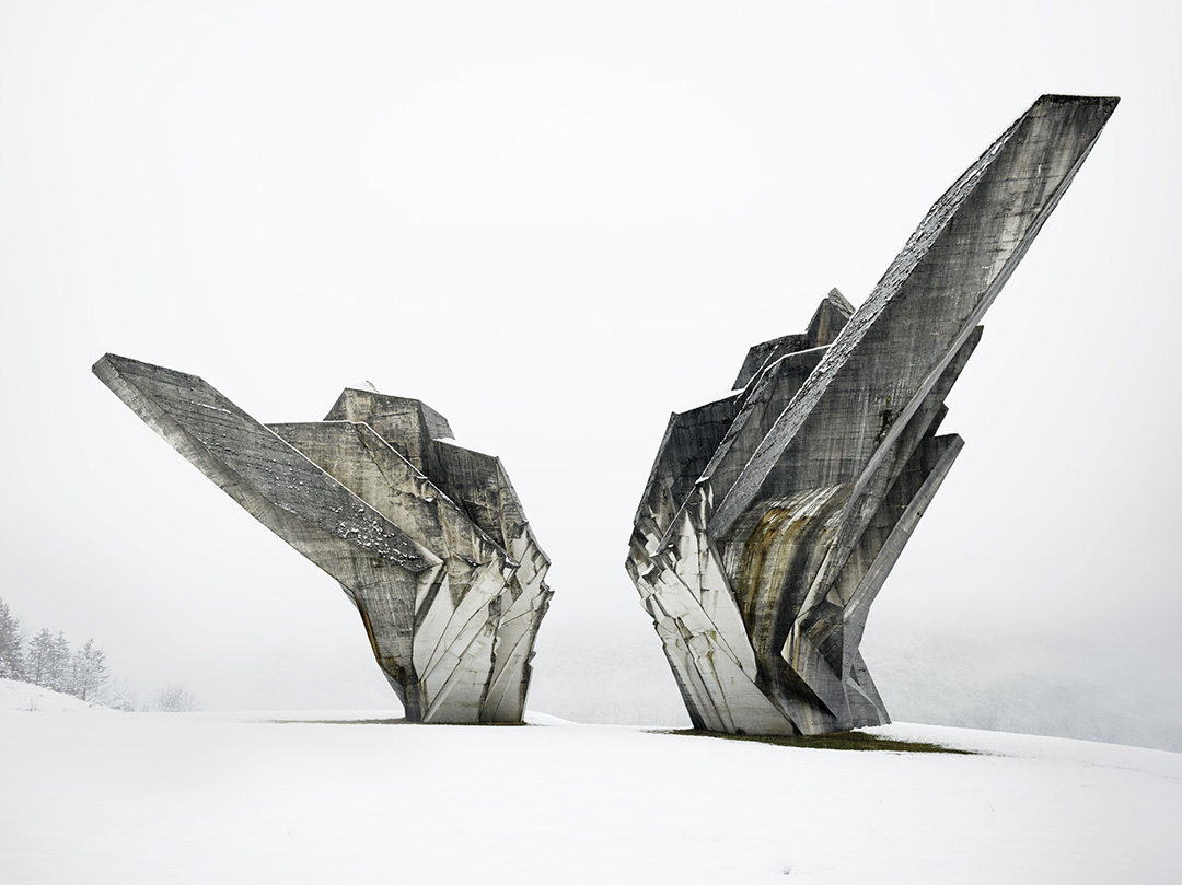 Miodrag Živković, Monument to the Battle of Sutjeska, 1965-71, Tjentište, Bosnia and Herzegovina. View of the western exposure. Photo: Valentin Jeck, commissioned by The Museum of Modern Art, New York, 2017.