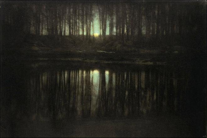 The Pond - Moonrise (1904) by Edward Steichen. As reproduced in Art in Time.