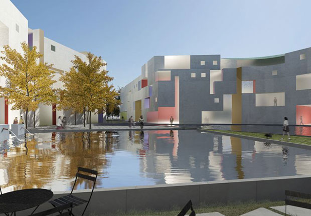 Mixed use housing - Steven Holl Architects