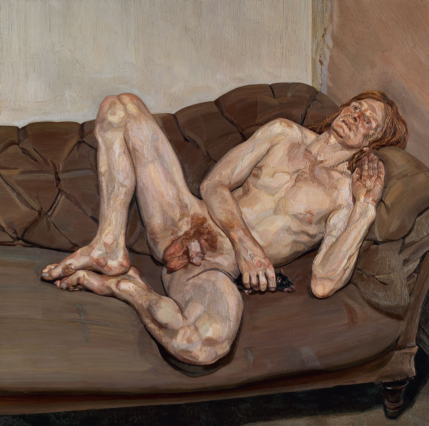 Naked Man with a Rat (1977–8) by Lucian Freud