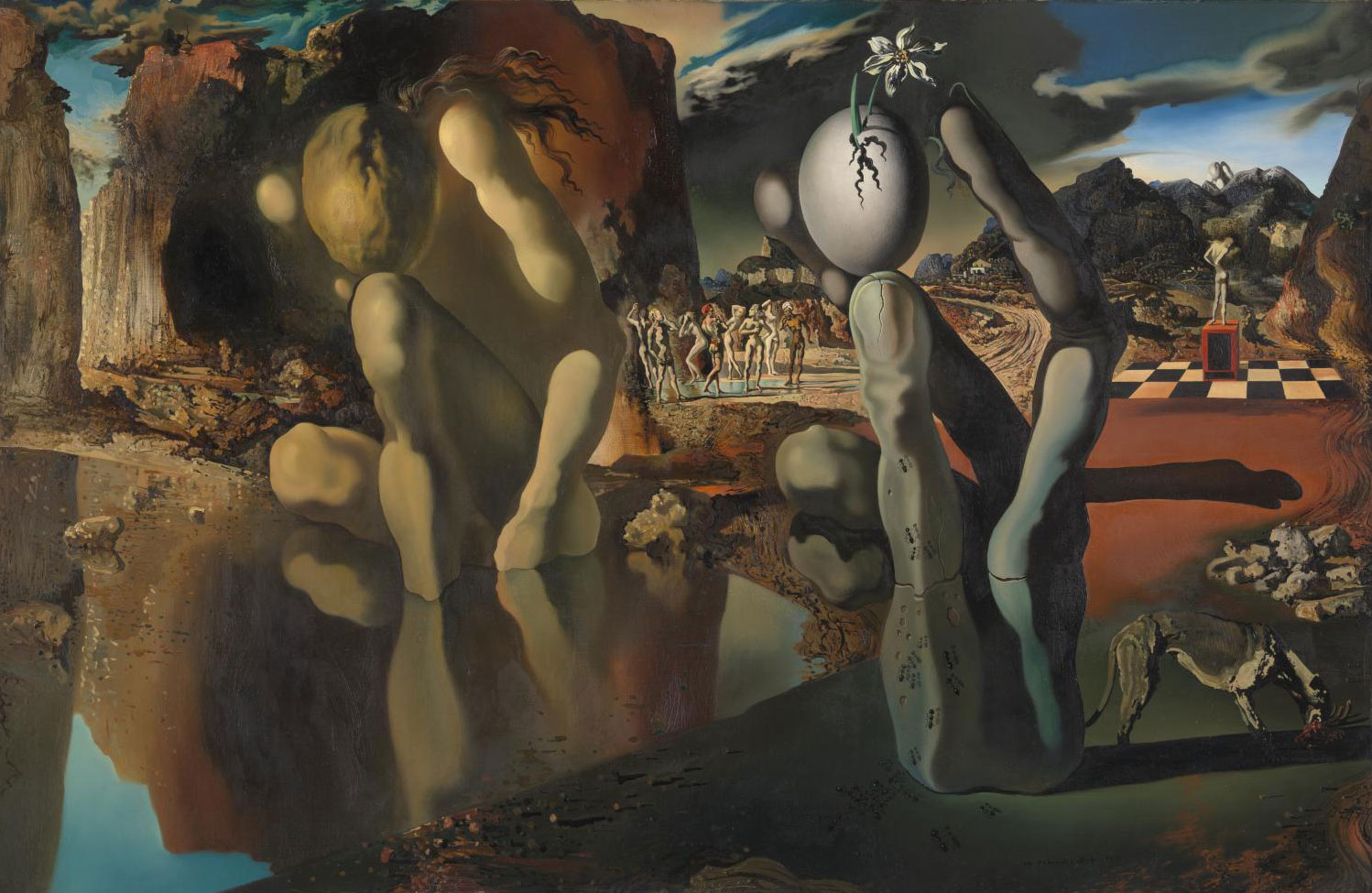 Metamorphosis of Narcissus (1937) by Salvador Dalí 