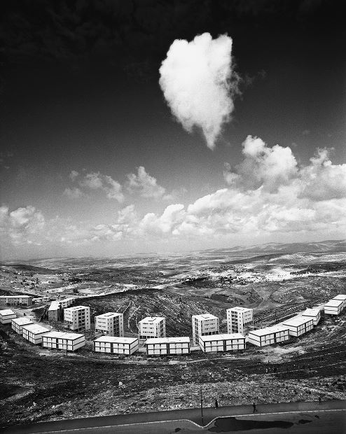 Social housing blocks in Upper Nazareth, early 1960s. Photo: Amiram Erev. Courtesy of the Israeli Pavilion