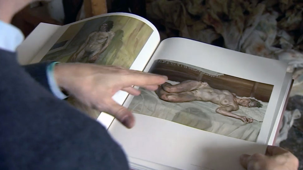 David Dawson leafs through our Lucian Freud book on the BBC's Newsnight