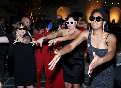 Alex Israel's 'Flash Mob' (2012) dance to Corey Hart’s 'I Wear My Sunglasses at Night'