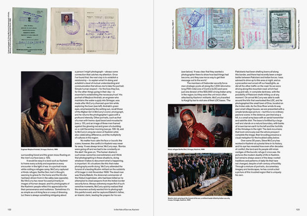 A spread from Steve McCurry Untold
