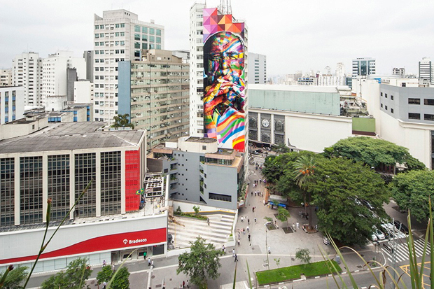 Oscar Niemeyer by Eduardo Kobra