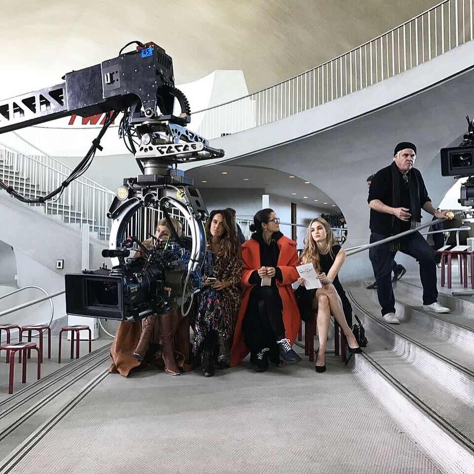 Behind the scenes at Betak's fashion show in Ocean's 8; image courtesy of Bureau Betak's Instagram